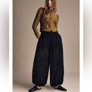 ZARA ZW COLLECTION LACE BALLOON PANTS